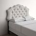 Greyleigh™ Amey Panel Headboard Upholstered/Polyester in Gray/Brown | 55.31 H x 42.52 W x 2.56 D in | Wayfair 655279A3B8E744F399B789C9774E2382