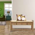 Red Barrel Studio® Drawers Storage Bench Solid + Manufactured Wood/Wood/Manufactured Wood/Solid Wood in Gray/Brown | 19.8 H x 39 W x 14 D in | Wayfair