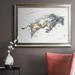 August Grove® Modern Bull Study I Premium Framed Canvas- Ready To Hang Canvas, Solid Wood in Blue/Gray/White | 27 H x 18 W x 2.5 D in | Wayfair