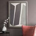 Wrought Studio™ Colorblock Artifact I - Picture Frame Print on Canvas Canvas, Solid Wood in White | 36 H x 24 W x 2.5 D in | Wayfair