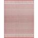 Pink 87 x 31 x 0.01 in Area Rug - Union Rustic Aneshka Geometric Machine Woven Indoor/Outdoor Area Rug in Rose | 87 H x 31 W x 0.01 D in | Wayfair