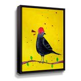 Zoomie Kids Messenger Bird No. 2 - Painting on Canvas in Blue/Red/Yellow | 10 H x 8 W x 2 D in | Wayfair 2404C38DAB5C457C8C9F95B29B2CF07C