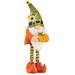 Arlmont & Co. Extendable Fiber Optic Fall Gnome Porch Greeter Resin/Plastic/Metal | 36 H x 10.5 W x 6 D in | Wayfair