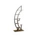 Costway 6 Tier 9 Potted Metal Plant Stand Holder Display Shelf with Hook-Natural