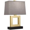 Robert Abbey Doughnut 20 3/4" Gray and Brass Finish Modern Table Lamp