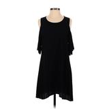 Stevie Sister Casual Dress - Shift: Black Solid Dresses - Women's Size Small