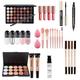 Makeup Set & Portable Travel All-in-One Cosmetic Set Essential Make Up Set with Cosmetic Bag Make-up Gift Set Travel Make Up Palette, Compact and Lightweight Design for Girls, Women
