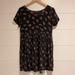 Brandy Melville Dresses | Brandy Melville Black Floral Babydoll Mini Dress Boxy | Color: Black/Red | Size: Os