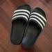 Adidas Shoes | Adidas Adilette Aqua Slides | Color: Black/White | Size: 8