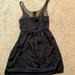 American Eagle Outfitters Dresses | American Eagle Black Dress With Sheer Lace Straps | Color: Black | Size: 2