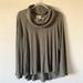 Anthropologie Sweaters | Anthropologie Maeve Womens Sweater Size M Cowl Neck Ribbed Gray Long Sleeve Top | Color: Gray | Size: M