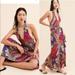 Anthropologie Dresses | Anthropologie Maeve Cynthia Print Halter Maxi | Color: Pink/White | Size: S