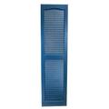 USA Exterior Vinyl Louvered Shutter Pair Vinyl in Blue | 71 H x 14.5 W x 1 D in | Wayfair ALOL-VBL15X71IB