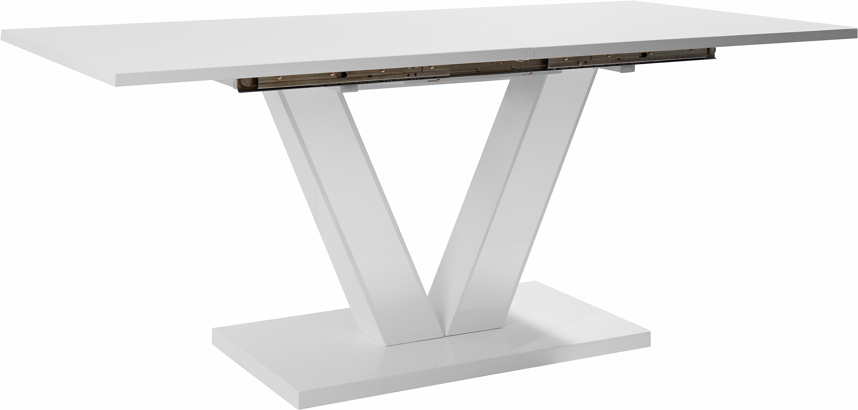 Esstisch INOSIGN "ausziehbar Andy, TOPSELLER", weiß, B:180cm H:76cm T:90cm, Tische, Esstisch, mit Auszugsfunktion, 2 Breiten (140-180 cm oder 180-220 cm)