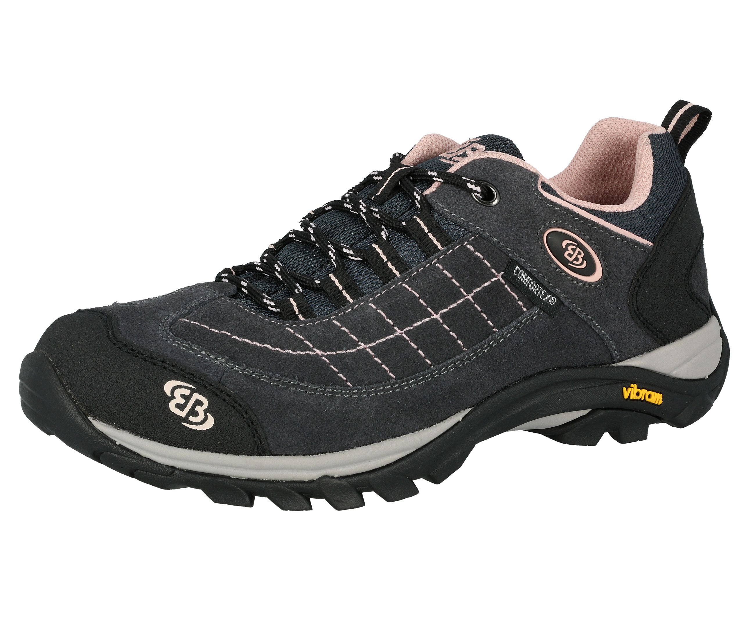 Wanderschuh BRÜTTING "Outdoorschuh Mount Crillon Low", Herren, Gr. 36, grau, Veloursleder, Schuhe Wanderschuh