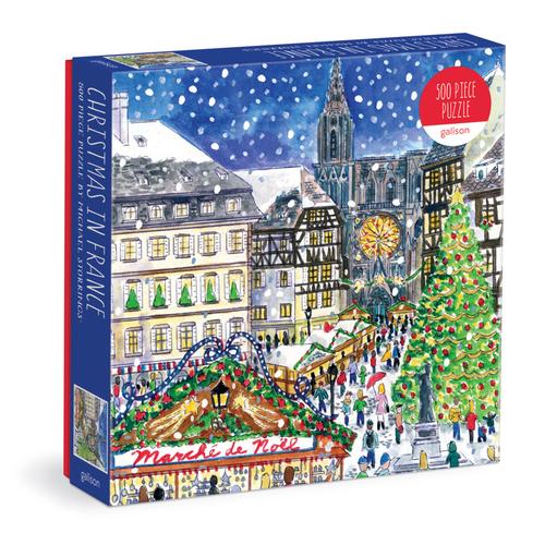 Michael Storrings Christmas In France 500 Piece Puzzle - Galison,