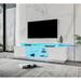 TV Stand for 80 Inch TV Stands, Media Console Television Table, 2 Storage Cabinet with Open Shelves