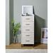 5 Drawers Jewelry Armoire with Mirror