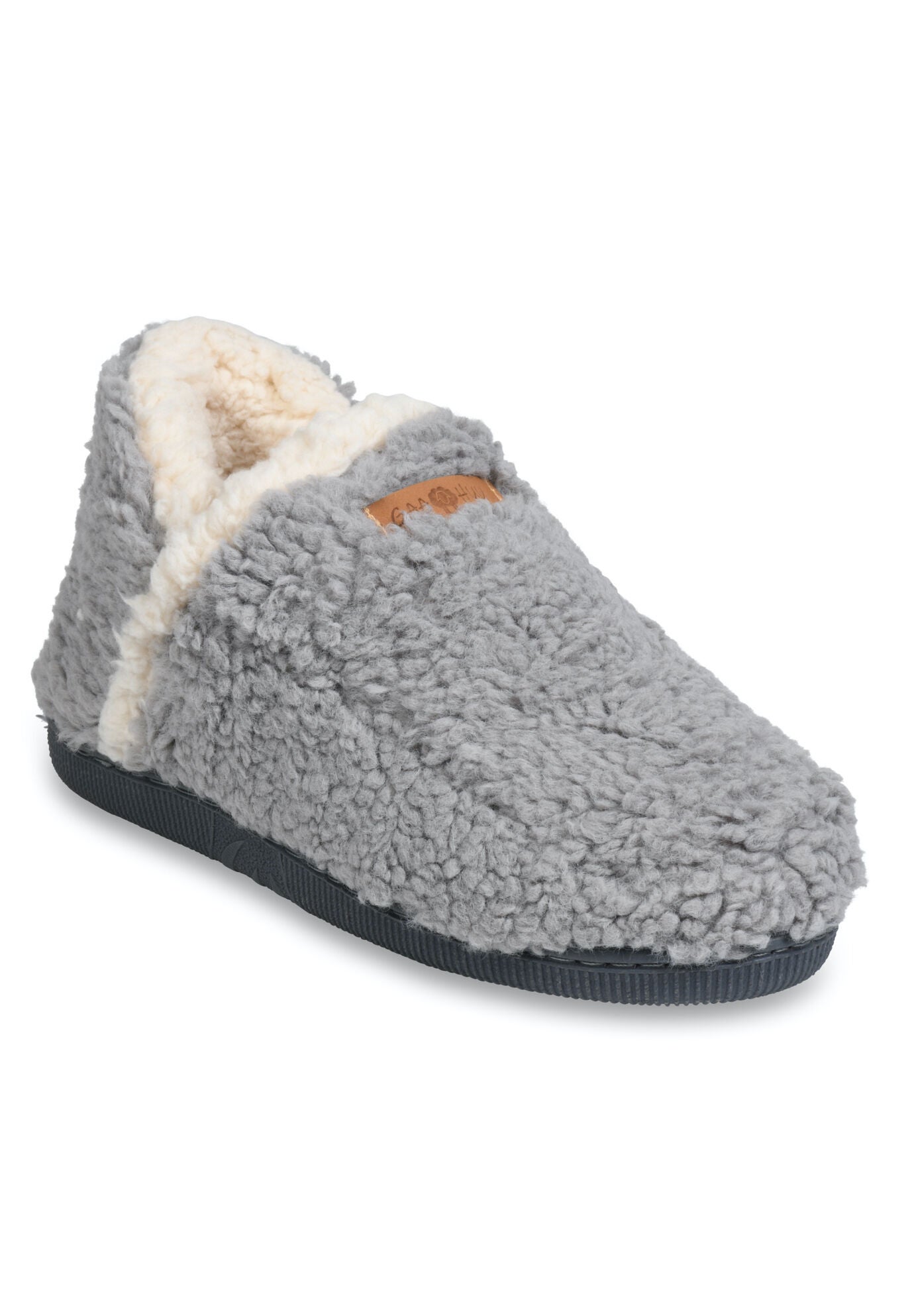 Women's Womens Berber Ankle Slipper Boot Slippers by GaaHuu in Grey (Size L(9/10))