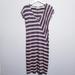 Madewell Dresses | Madewell Stripe T Shirt Maxi Dress Xs | Color: Cream/Pink | Size: Xs