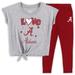Toddler Heather Gray/Crimson Alabama Crimson Tide Forever Love Team T-Shirt & Leggings Set