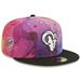 Men's New Era Pink/Black Los Angeles Rams 2022 NFL Crucial Catch 59FIFTY Fitted Hat