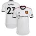 Men's adidas Luke Shaw White Manchester United 2022/23 Away Authentic Player Jersey