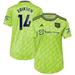 Women's adidas Christian Eriksen Neon Green Manchester United 2022/23 Third Replica Player Jersey