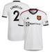 Men's adidas Victor Lindelof White Manchester United 2022/23 Away Replica Player Jersey