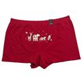 Torrid Intimates & Sleepwear | Nwt Torrid Boyshort Pantie Underwear Sz 2x Red Christmas | Color: Red/White | Size: 2x