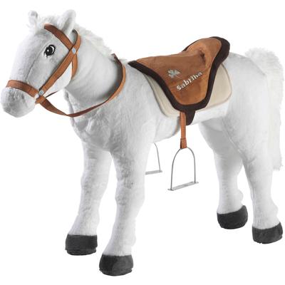 Stehpferd HEUNEC "Sabrina stehend, Größe ca. 90 cm", weiß, Stehtiere, KinderB:30cm H:75cm L:90cm, Synthetik, B:30cm H:75cm L:90cm