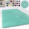 Hochflor-Teppich ESPRIT "Relaxx ESP-4150" Gr. 4, blau (türkis), B:160cm H:25mm L:230cm, Kunstfaser, Teppiche, Wohnzimmer, sehr große Farbauswahl, weicher dichter Hochflor