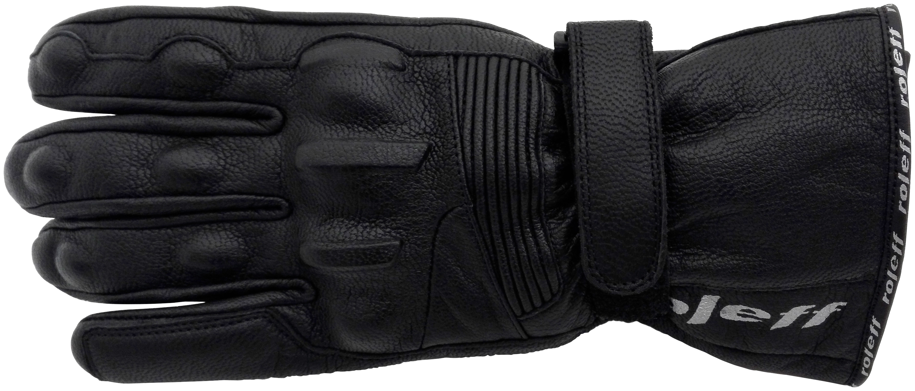 Motorradhandschuhe ROLEFF "RO 44" Gr. M, schwarz, Handschuhe, M, Obermaterial: 100% Rindsleder. Innenfutter: 100% Polyester, Klettverschluss Image