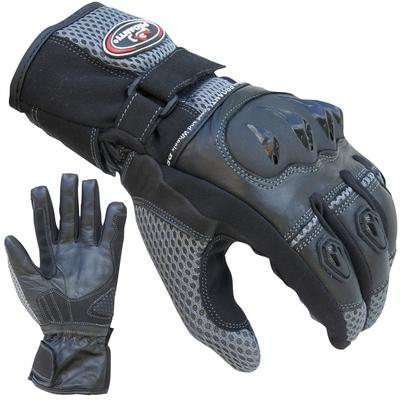 Motorradhandschuhe PROANTI Handschuhe Gr. M, grau (grau, schwarz) Motorradhandschuhe