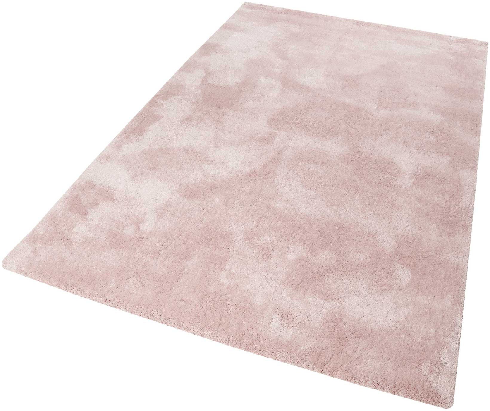 Hochflor-Teppich ESPRIT "Relaxx ESP-4150" Gr. 3, rosa, B:120cm H:25mm L:170cm, Kunstfaser, Teppiche, Wohnzimmer, sehr große Farbauswahl, weicher dichter Hochflor