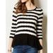 Anthropologie Sweaters | Anthropologie Knitted & Knotted Peplum Knit Sweater Black White Size M | Color: Black/White | Size: M