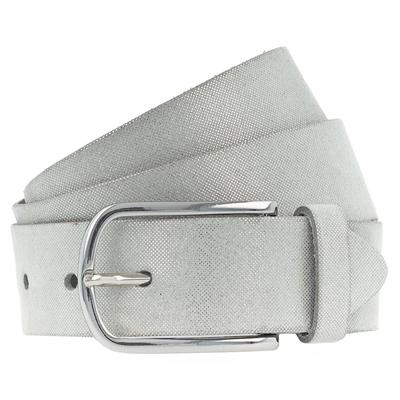 Vanzetti Gürtel Leder 75 cm Silber Damen