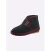 Hausstiefel SCHAWOS, Damen, Gr. 45, ungefüttert, grau (anthrazit), Textil, Schuhe Hausschuh Hüttenschuh