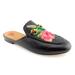 Gucci Shoes | Gucci Horse Bit Floral Black Loafer Mule Flats 37 | Color: Black | Size: 37eu