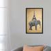 East Urban Home 'Elephant w/ Eiffel Tower' Painting Print on Canvas Canvas | 32 H x 18 W x 1.5 D in | Wayfair ESUR6300 37449505