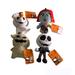 Disney Toys | Nightmare Before Christmas Plush Clip On Set 4 Jack Sally Zero Oogie Boogie 6” | Color: Black/White | Size: Os