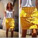 Anthropologie Skirts | Anthropologie Leifsdottir Polka Dot Skirt | Color: Gold/Yellow | Size: 10