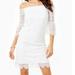 Lilly Pulitzer Dresses | Lilly Pulitzer Lexa Off Shoulders Resort Lace Dress White Size L | Color: White | Size: L