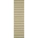 Brown 79 x 27 x 0.25 in Area Rug - Breakwater Bay Hebgen Striped Machine Made Handwoven Indoor/Outdoor Area Rug in Beige/Sweet Pea | Wayfair