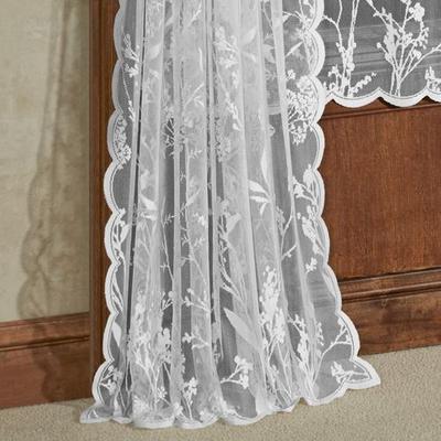 Summerfield Lace Curtain Panel White, 56 x 63, Whi...