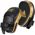 Pratze ADIDAS PERFORMANCE "adiSTAR Pro Speed Focus Leder" Schlagpolster goldfarben (schwarz, goldfarben) Pratzen