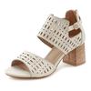 Riemchensandalette LASCANA "Sommerschuh", Damen, Gr. 40, beige, Obermaterial: 100% Lederimitat. Futter: 100% Lederimitat. Decksohle: 100% Lederimitat. Laufsohle: 100% Synthetik, unifarben, modisch, Schuhe Schaftsandale Sandalette, Sandale,...