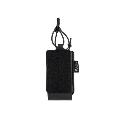 Wilder Tactical Urban Assault Universal Small Radio Pouch Fight Light Malice Clip Black UAURBKSMFLMC