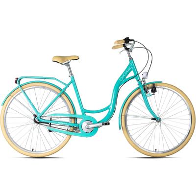 Cityrad DACAPO "Milano" Fahrräder Gr. 51cm, 28 Zoll (71,12cm), blau (türkis + türkis) für Damen, Nabenschaltung