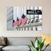 East Urban Home 'American Flags & Wall Street Signage, New York Stock Exchange, Financial District, Lower Manhattan, New York City, New York | Wayfair